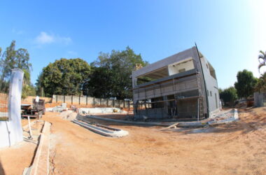 Obra na entrada do Clube de Campo segue a todo vapor